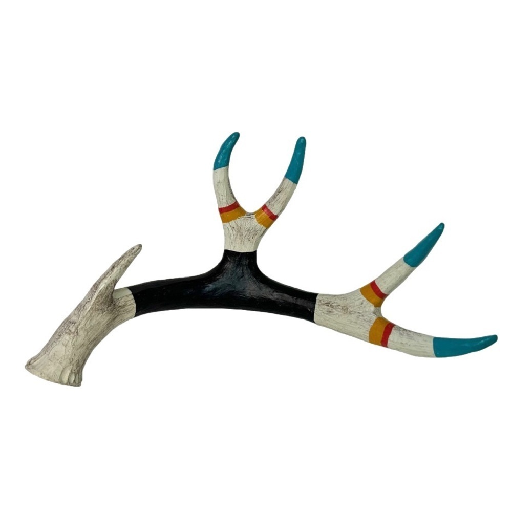 Painted Resin Deer Antler